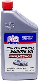 Lucas Oil 10101 Synthetic SAE 5W-50 Motor Oil API SP - 1 Quart