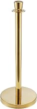 Global Industrial Portable Gold Finished 34" H Post with Base