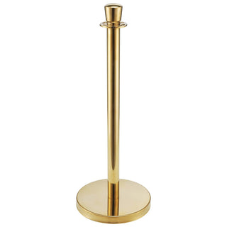 Portable Gold Finished 34" H Post with Base by Global Industrial – 31"L x 19"W x 34"H, Stainless Steel, Gold, Model EK7100LG-G