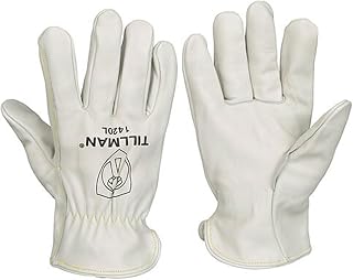 Tillman 1420L Top Grain Cowhide Drivers Gloves - L, Off-white