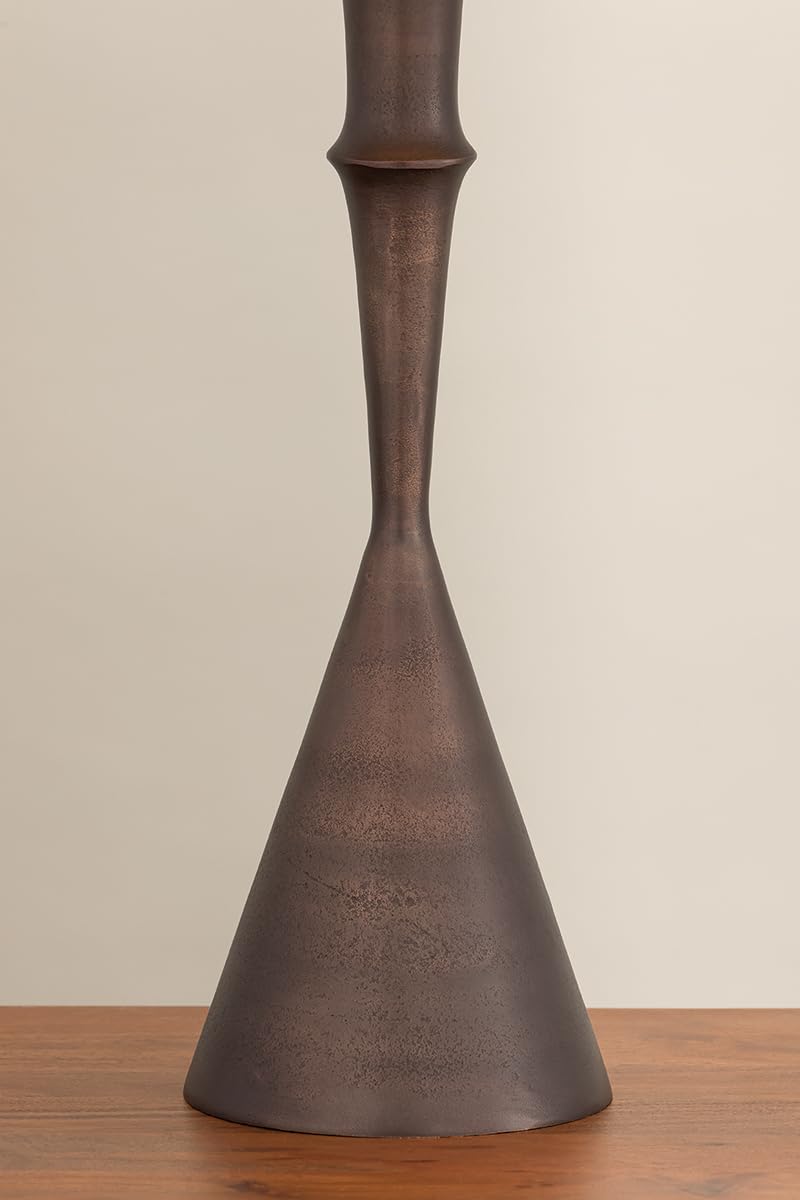 Viewmont 1-Light Table Lamp | Essential & Modern Style | Bronze Finish | Made of Aluminum & Textile | 28.25" Overall Height | Textured Cream Shade | -BRZ by Hudson Valley Lighting
