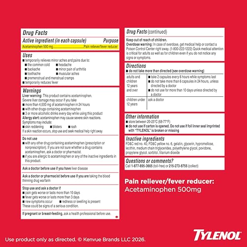 Tylenol MAP / White / Adult Internal Analgesics Acetaminophen