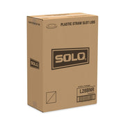 Identification Straw Slot Translucent Plastic Lid - For Solo Paper Cold Cups (Case of 960) – One Size, Plastic, Translucent, Pack of 960, Model L28BNR