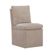 Solid Wood Upholstered Dining Chair with Castors by Starlight Canyon Home – Solid Hardwood,Plywood, Brown