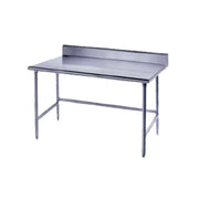 Heavy Duty Stainless Steel Top Workbench Size: 40.5" H x 48" W x 24" D by Advance Tabco – Steel, Silver, Model TKMSLAG-244