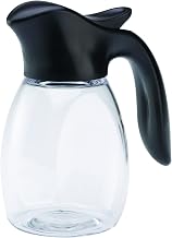 Service Ideas SR10BLC Syrup Dispenser, 10 oz, Black/Clear, BPA free Plastic