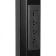 Steel Freestanding Power Station with USB Type-A by Bison office – 35.75 x 12.75 x 12.5 inches, Metal