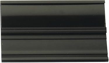 Black Vinyl Channel Tag Blank Inserts - 4"L x 1 1/4"H
