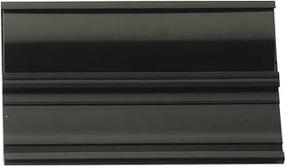 Black Vinyl Channel Tag Blank Inserts - 4"L x 1 1/4"H