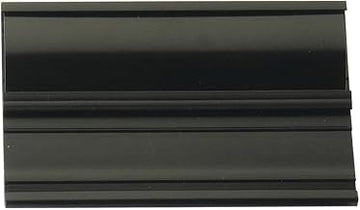Black Vinyl Channel Tag Blank Inserts - 4"L x 1 1/4"H