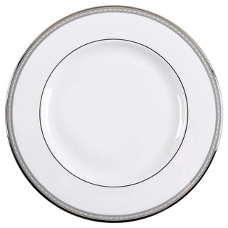 Scripted Platinum Salad Plate by Lenox – Large, Bone China, Model 811634