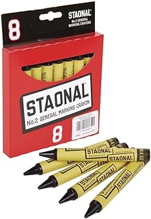 Crayola Staonal Marking Crayons, 8/BX, Black, Sold as 1 Box