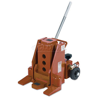 Hydraulic Toe & Saddle Jack by GKS Perfekt – 18.6"L x 11"W x 12"H, Steel with Cast Iron Toe, Red, Model 1-10183