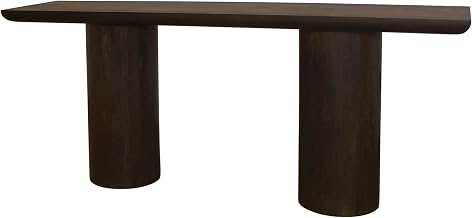 Moti Sullivan 72" Solid Wood Console Table in Dark Brown Finish