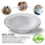 Stock Your Home Silver / 100 Pack / Modern Bowls