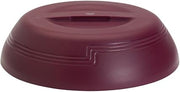 Cambro Shoreline Collection Low Profile Cranberry Plastic Insulated Dome - 10 3/8"Dia x 2 3/4"H