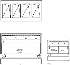 60" Open Cabinet Base Hot Food Table