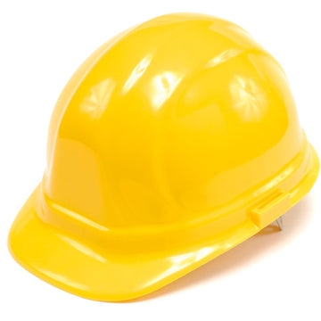ERB Omega II Cap Style Hard Hat with Mega Ratchet by MAGID – Pack of 1, High Density Polyethylene or Thermoplastic, Yellow, Model 19952