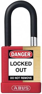 ABUS Keyed Padlock, Open, Rectangular Steel Body, Hardened Steel Shackle, 3/4 in W 20047-1 Each