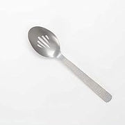 American Metalcraft SVHSS10 Vintage Hammered Stainless Steel Slotted Spoon, 10"