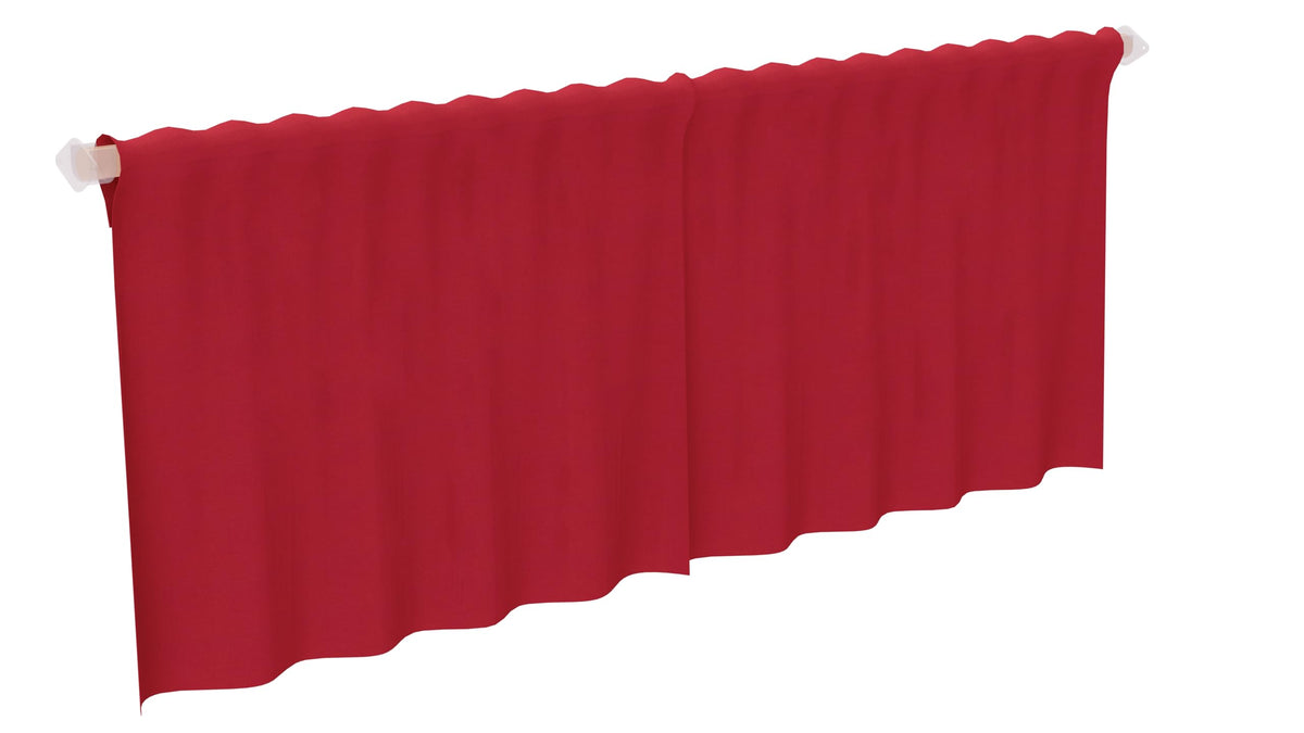 Imagination Station Curtains by Jonti-Craft – 18.5"W x 26"L (Pack of 1), Fabric, Red, Model 0723JC