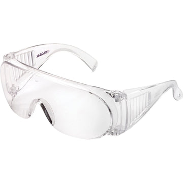 OTG Visitor Safety Glasses by Global Industrial – 6.1"L x 5.9"W x 2.35"H, Clear Lens/Frame, Pack of 10, Model VS-260WCL