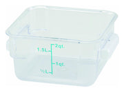 Winco 2 Quart / Container / Clear Containers