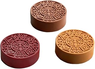 Pavoni PX43118 Pavoflex Silicone Pan with 12 Azteca Cavities 3.15 Inch Diameter x 1.18 Inch High