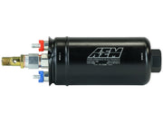 ELECTRON 501009 400Lph Inline High Flow Fuel Pump. by AEM – No Size, Black plated steel, No Color, Model 50-1009