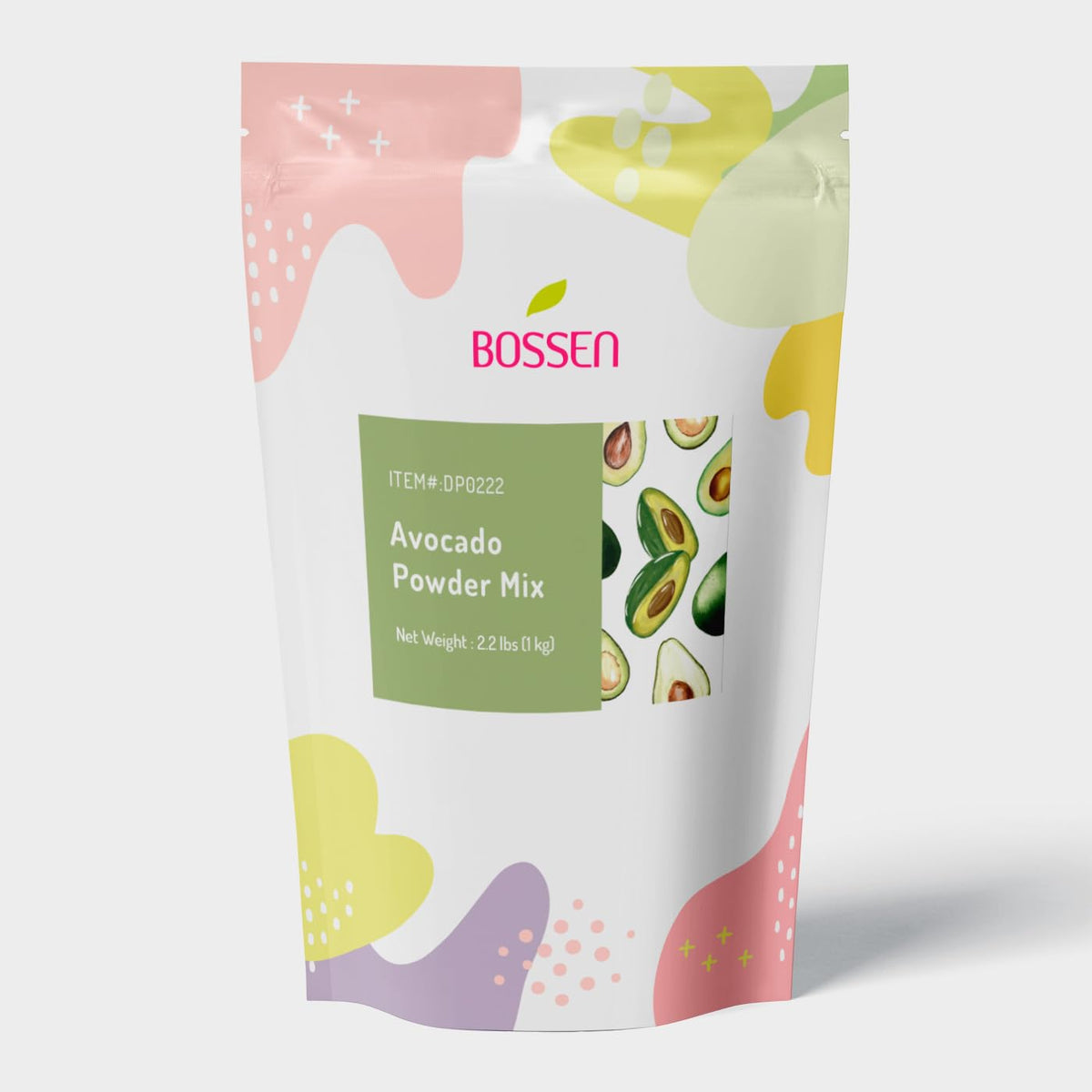 Bubble Tea Powder Mix - 2.2 Pound (Avocado) by Bossen – 35.2 Ounce (Pack of 1), Green