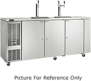 Perlick DDC92 92"W 4 Half Barrel Capacity Draft Beer Dispenser