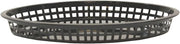 TableCraft 1086BK 12-3/4" Black Oval Texas Platter Basket (Pack of 12)