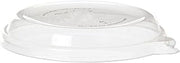 Vegware Compostable Flat Clear Lids, Case of 400, Fits 12-16oz Wide Molded Fiber Coupe Bowls, Cold Food Flat Lids, Plant Based PLA Plastic, Disposable