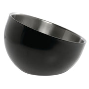 Serving Bowl Black Stainless Steel with Double Walls Angled - 7" Dia by HUBERT – Stainless Steel, Black, Model TBD-1-BLACK
