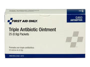 Triple Antibiotic Ointment Packets by First Aid Only – 25 Packets, 100% First Aid Only, Assorted, Model G460