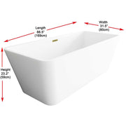 Jamison Bathtub by Lighting Design – Gold