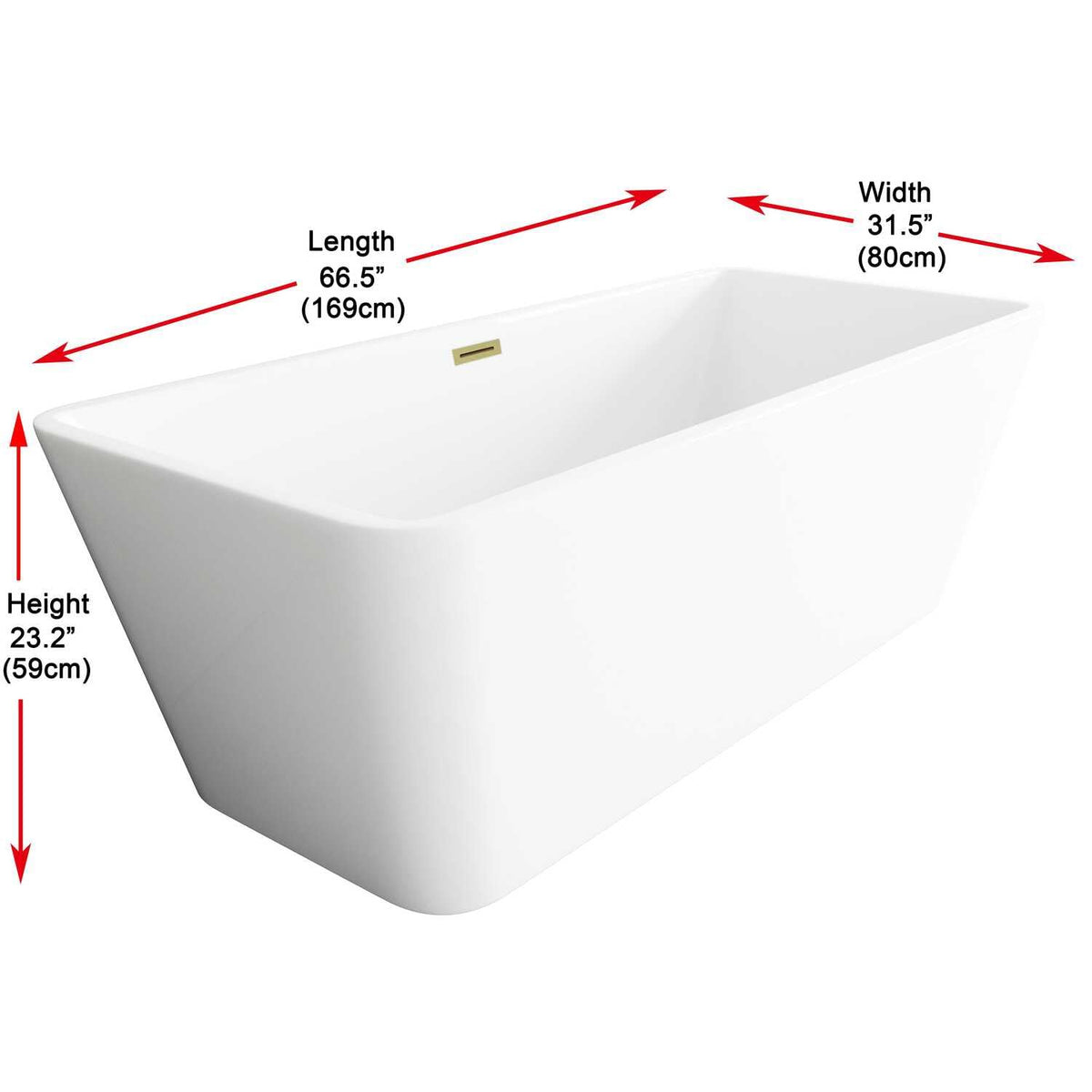 Jamison Bathtub by Lighting Design – Gold