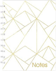 Blueline MiracleBind Notebook, Gold Collection, White, Small, 9 1/4 x 7 1/4 inches (AF3000.01)
