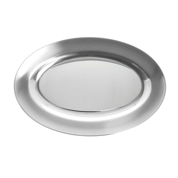 Serving Tray Silver Stainless Steel - 9" L x 6" W by HUBERT – Stainless Steel, Silver