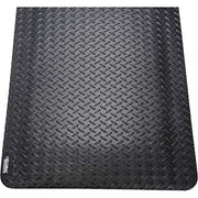 48" W x 72" L Diamond Plate Ergonomic Anti Fatigue Mat by Global Industrial – 49"L x 48"W x 9"H, Vinyl/PVC Closed-Cell Foam, Black, Model 39267090040000600