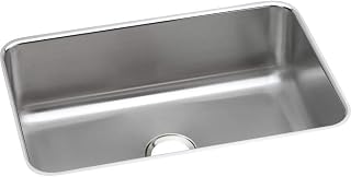 Elkay DXUH2416 Dayton Single Bowl Undermount Stainless Steel Sink, 27 x 19