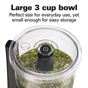 Hamilton Beach Black / 3-Cup / Processor Food Processors