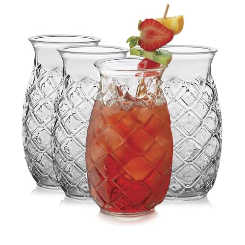 Libbey Tiki Pineapple / 17 Ounces / Tiki Mixed Drinkware Sets