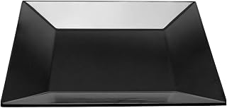 G.E.T. ML-104-BK 10" Square Plate, Melamine, Black