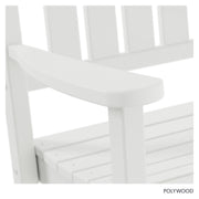 Presidential Rocking Chair in White by Polywood – Oversized, Plastic, White, Model R100WH