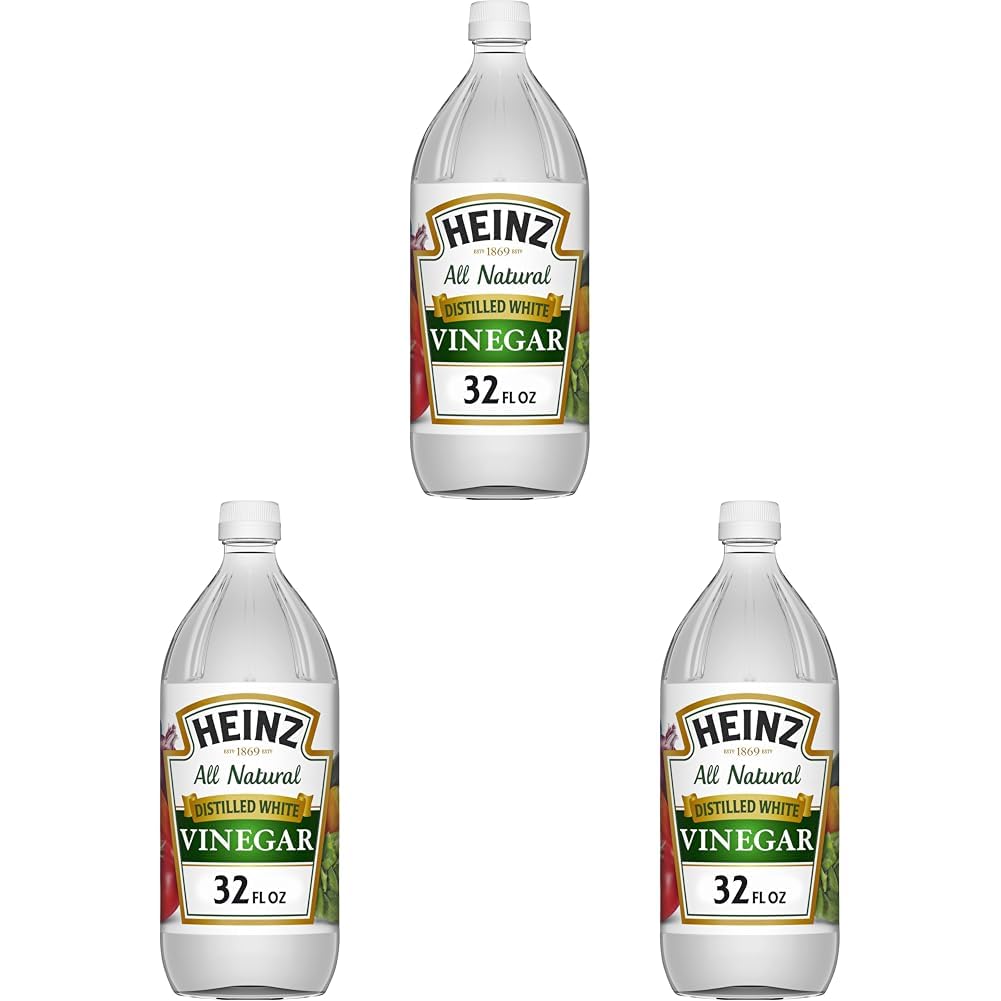 HEINZ distilled white vinegar / 32 Fl Oz (Pack of 3) / 1 White