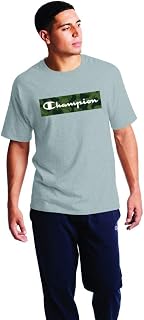 Champion Men's Classic T-Shirt, Camo Box Script