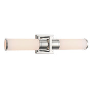 Polished Nickel Two-Light Bathroom Vanity from the Positano Collection by by Artcraft – Glass, Polished Nickel / Clear, Model AC11772CN