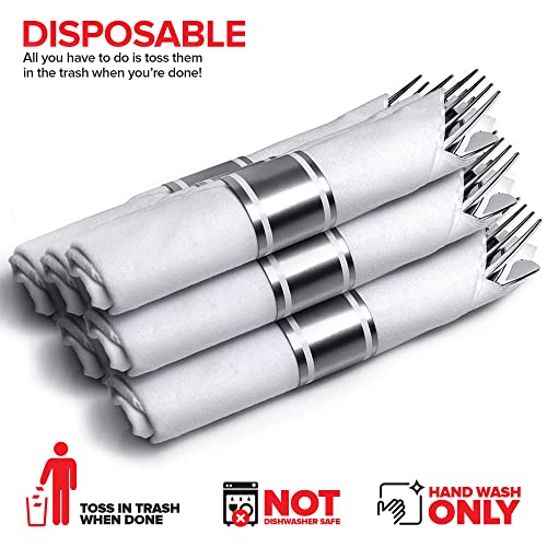 Stock Your Home 50 Count / Silver / Formal Spoons