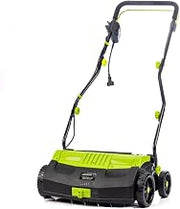 Earthwise DT71613 13-Amp 16-Inch Corded Electric Dethatcher, Green
